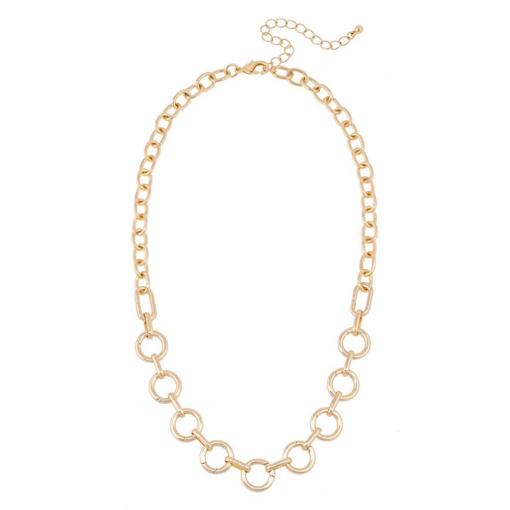 NEW CANVAS STYLE women's juliette charm collector necklace in shiny gold